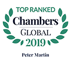 Top Ranked - Chambers Global, 2019 - Peter Martin